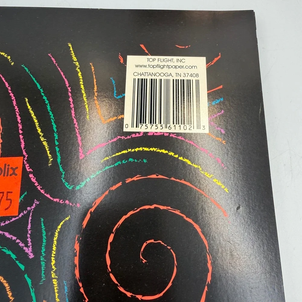 Set of 2 Top Flight Illume Gel Pen Paper Notebooks Black Ruled 50 Sheets Each